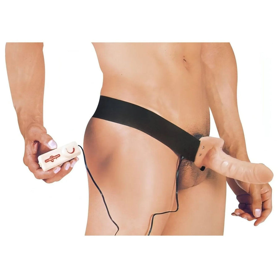 Multispeed Vibrating Strap-on - 17cm, Flesh Pink
