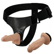 Strap-on con due mini falli realistici extra morbidi