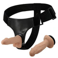 Strap-on con due mini falli realistici extra morbidi