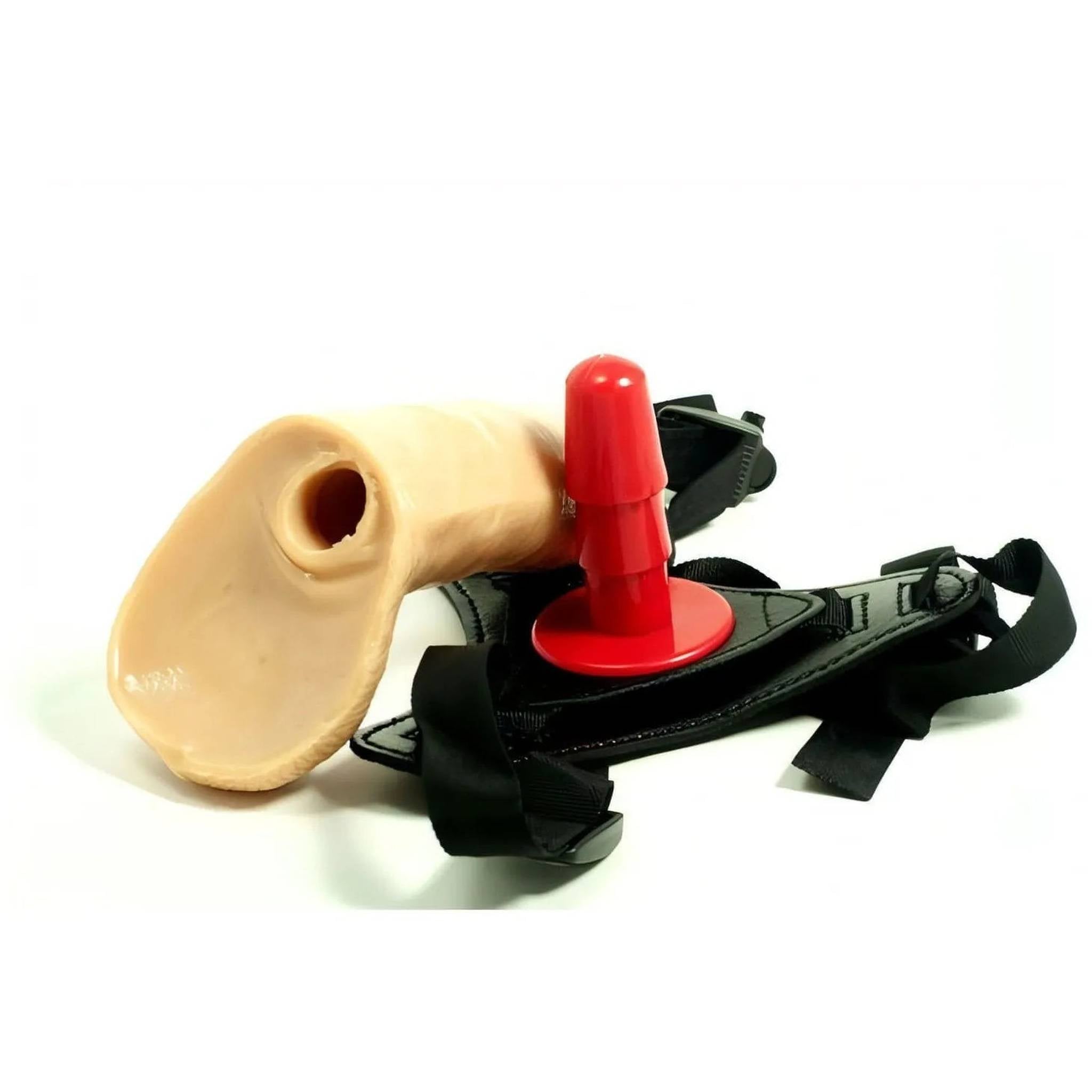 Strap-on con fallo realistico 6'' - Rosa Carne