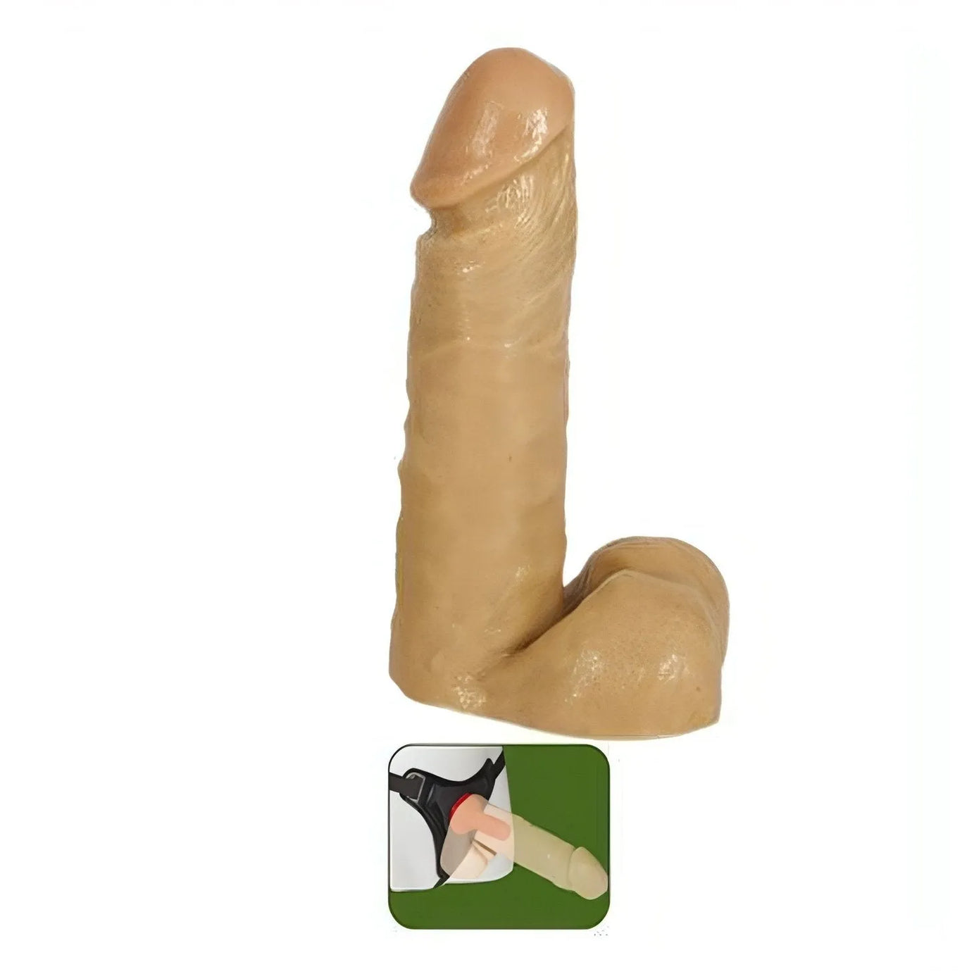 Strap-on con fallo realistico 7.5'' - Rosa Carne