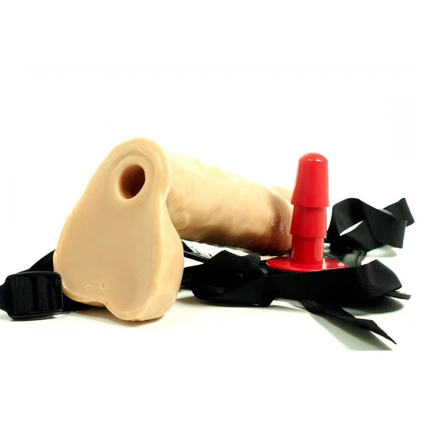 Strap-on con fallo realistico 7.5″ - Rosa Carne