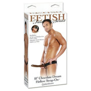 Strap-on hollow - 10″ Mulatto