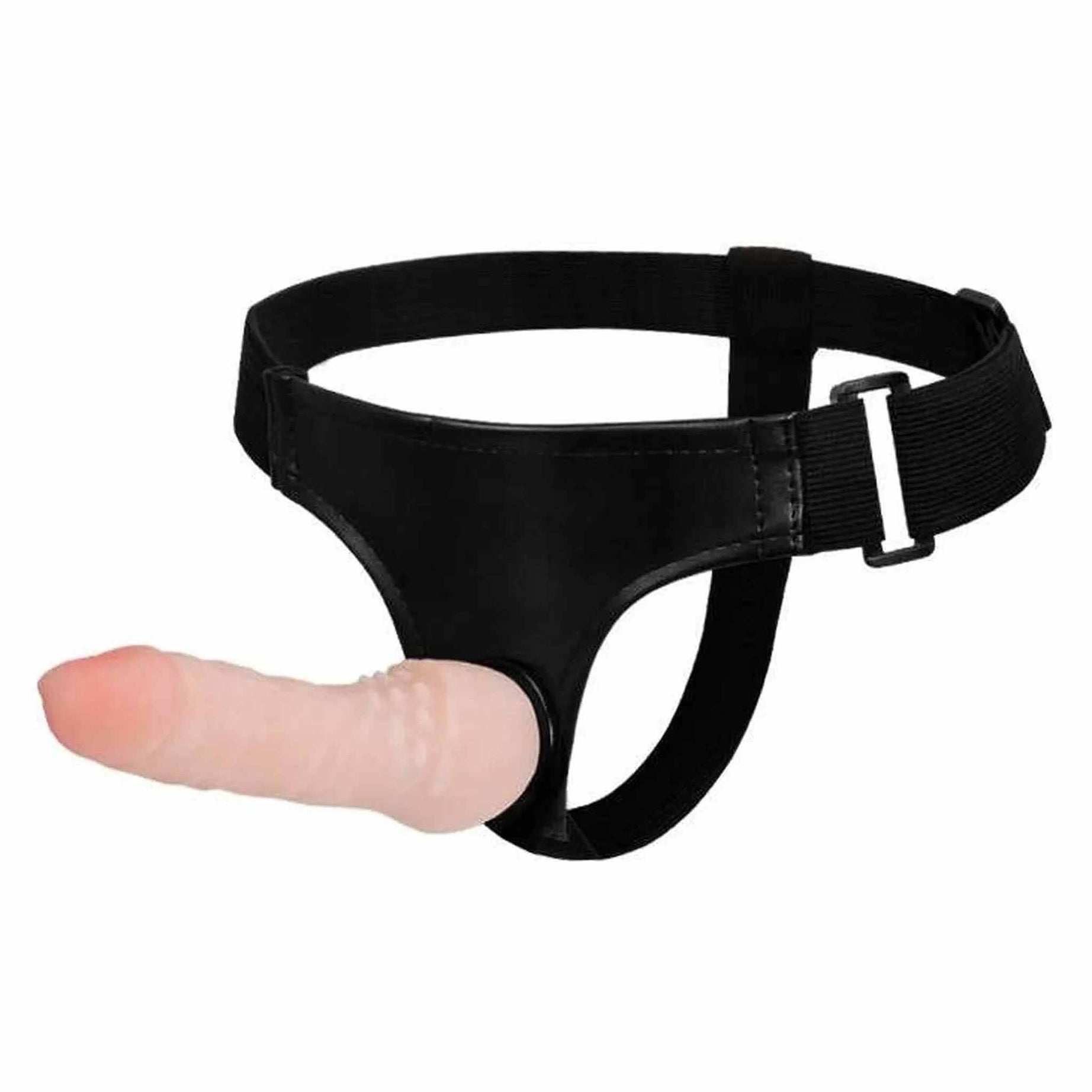 Strap-on reallistico morbido realizzato in TPR Ultraskin 16 cm Ø 3.3 cm - Rosa Carne