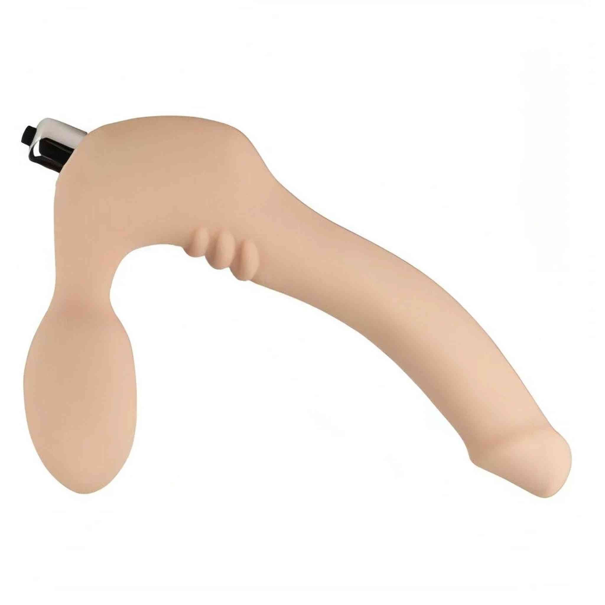 Strapless Strap-on 10 modalità di vibrazione, Taglia Small, Colore Rosa Carne