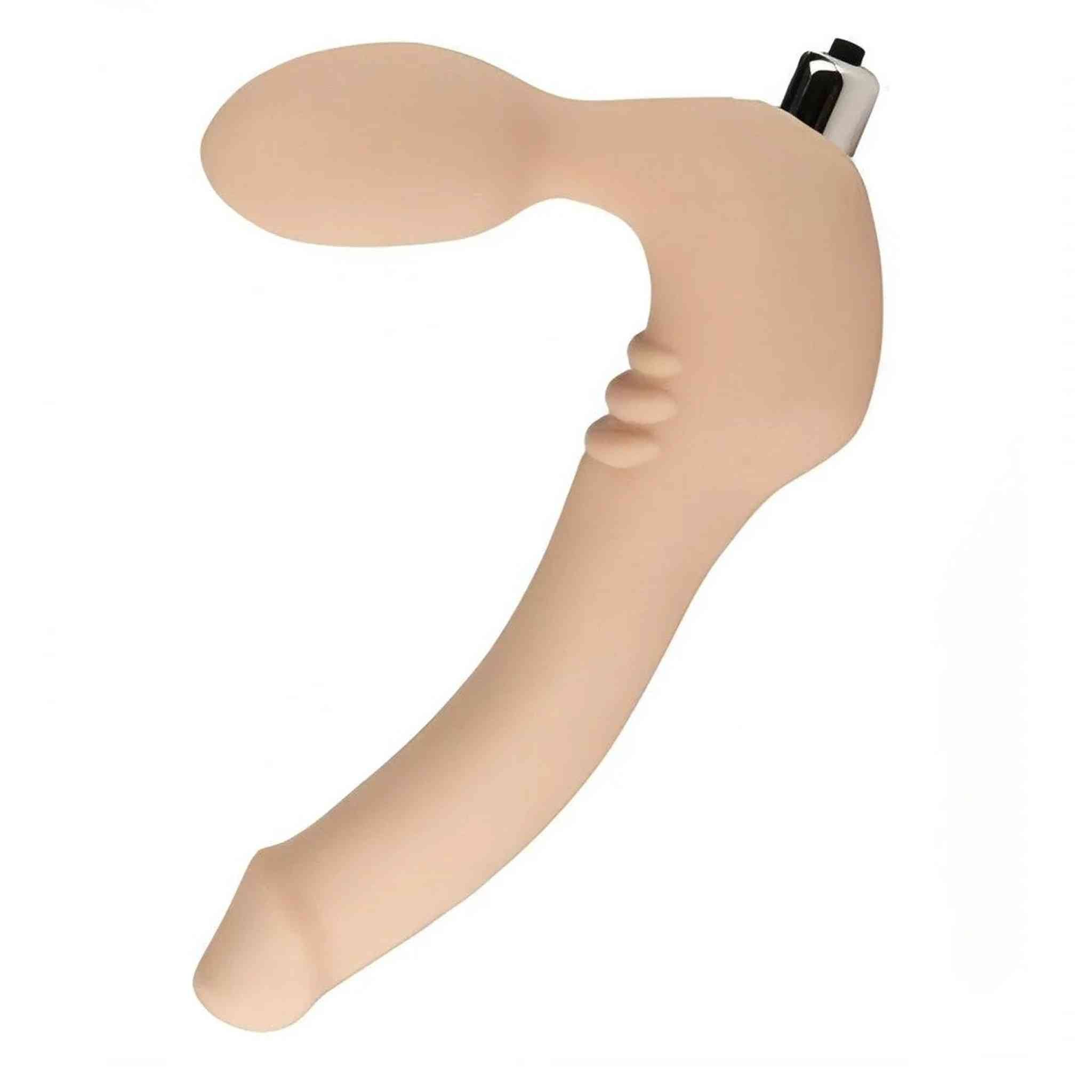 Strapless Strap-on 10 modalità di vibrazione, Taglia Small, Colore Rosa Carne