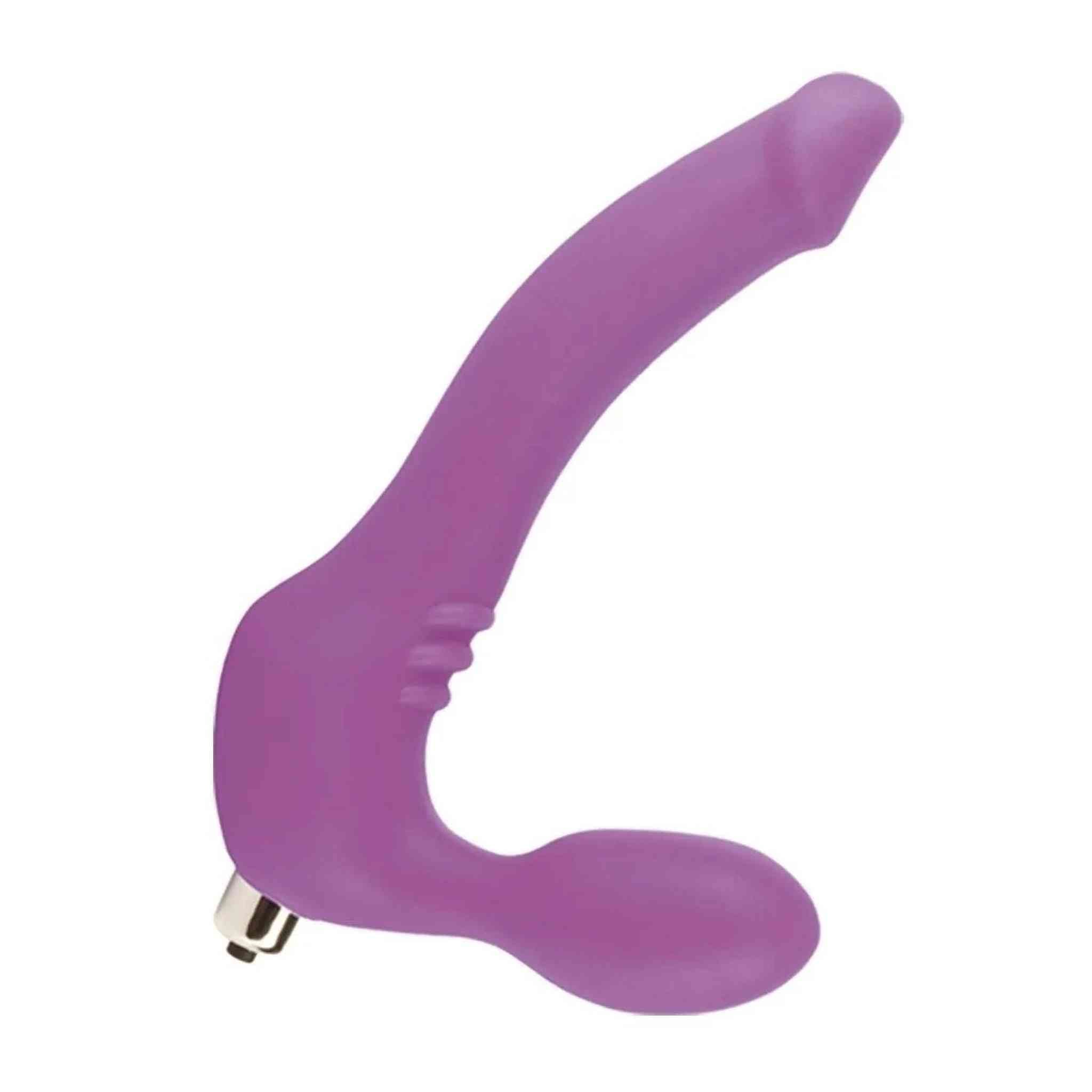 Strapless Strap-on 10 modalità di vibrazione, Taglia Small, Colore Viola