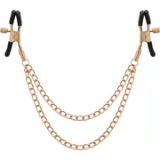Stringicapezzoli Premium con Doppia Catena a maglia media - Gold Rose