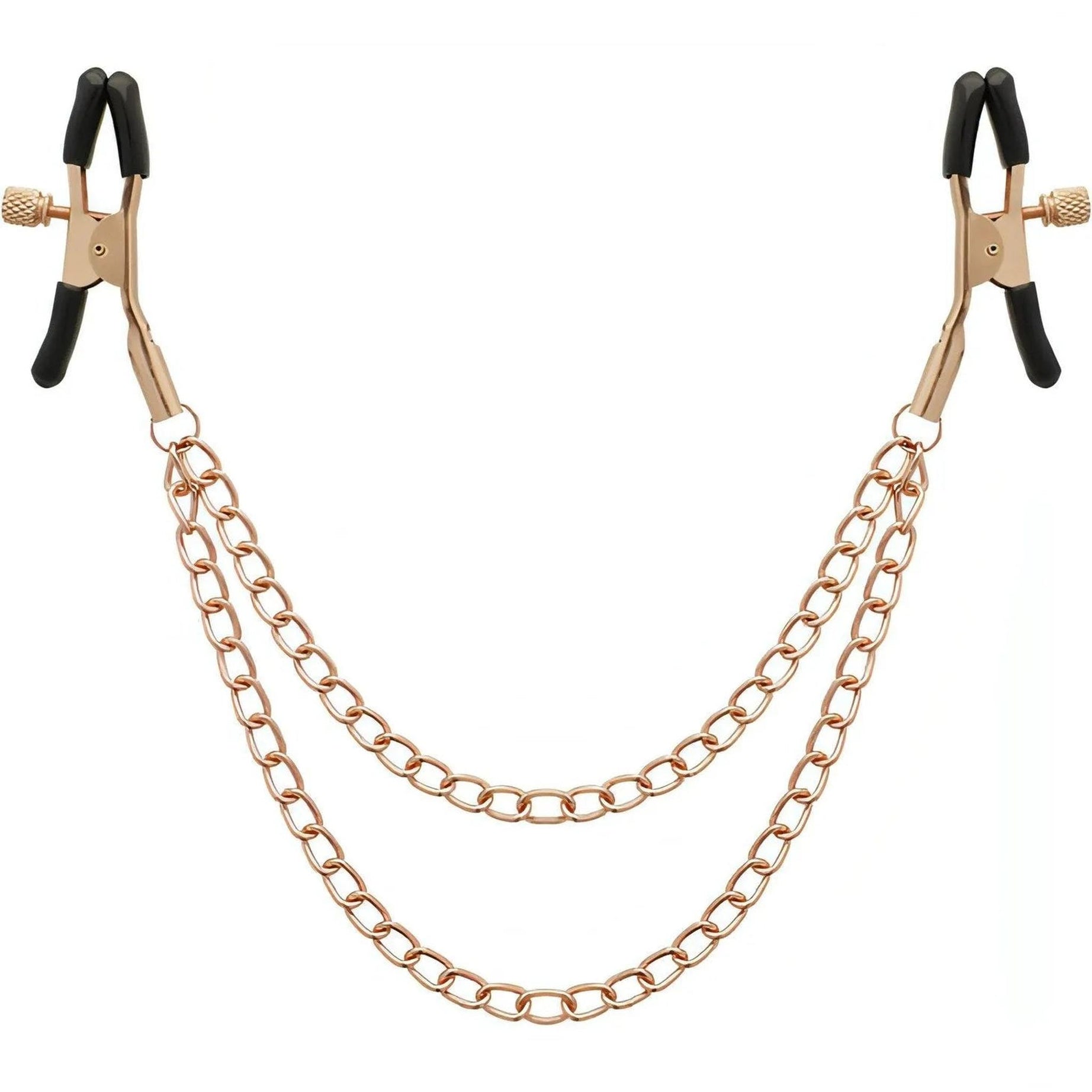 Stringicapezzoli Premium con Doppia Catena a maglia media - Gold Rose