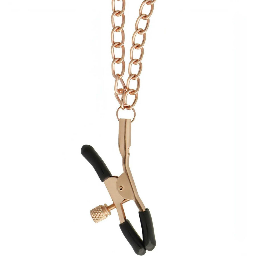 Stringicapezzoli premium con cadena de punto medio doble - Rose de oro