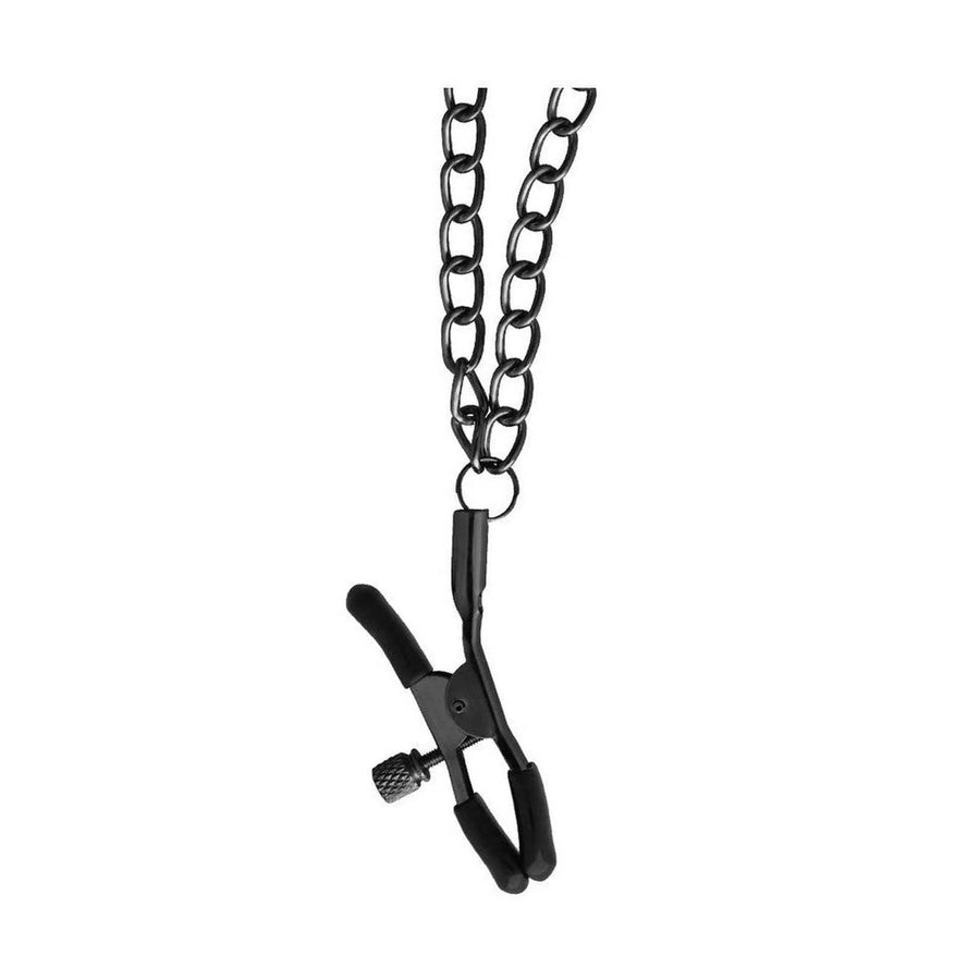 Stringapezzoli premium con cadena de punto medio doble - negro