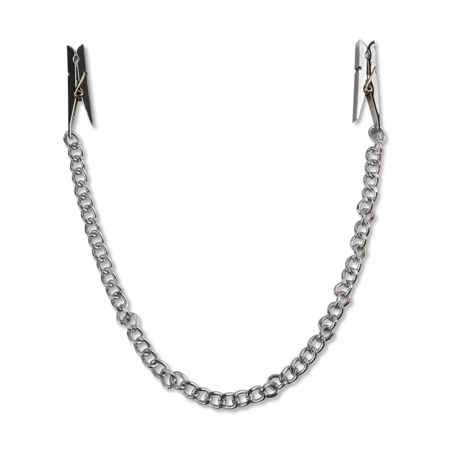 Clip-on nipple clamp - Chromed steel