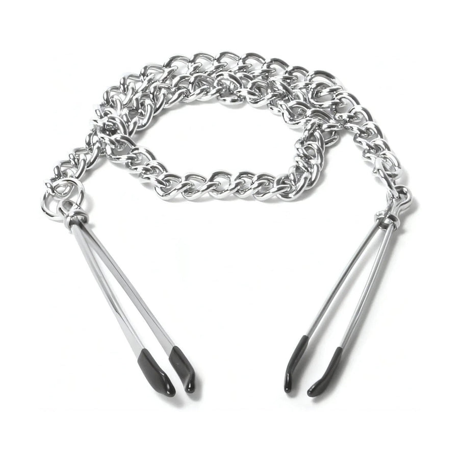 Japanese style nipple clamps - Adjustable, medium mesh length 45.7 cm
