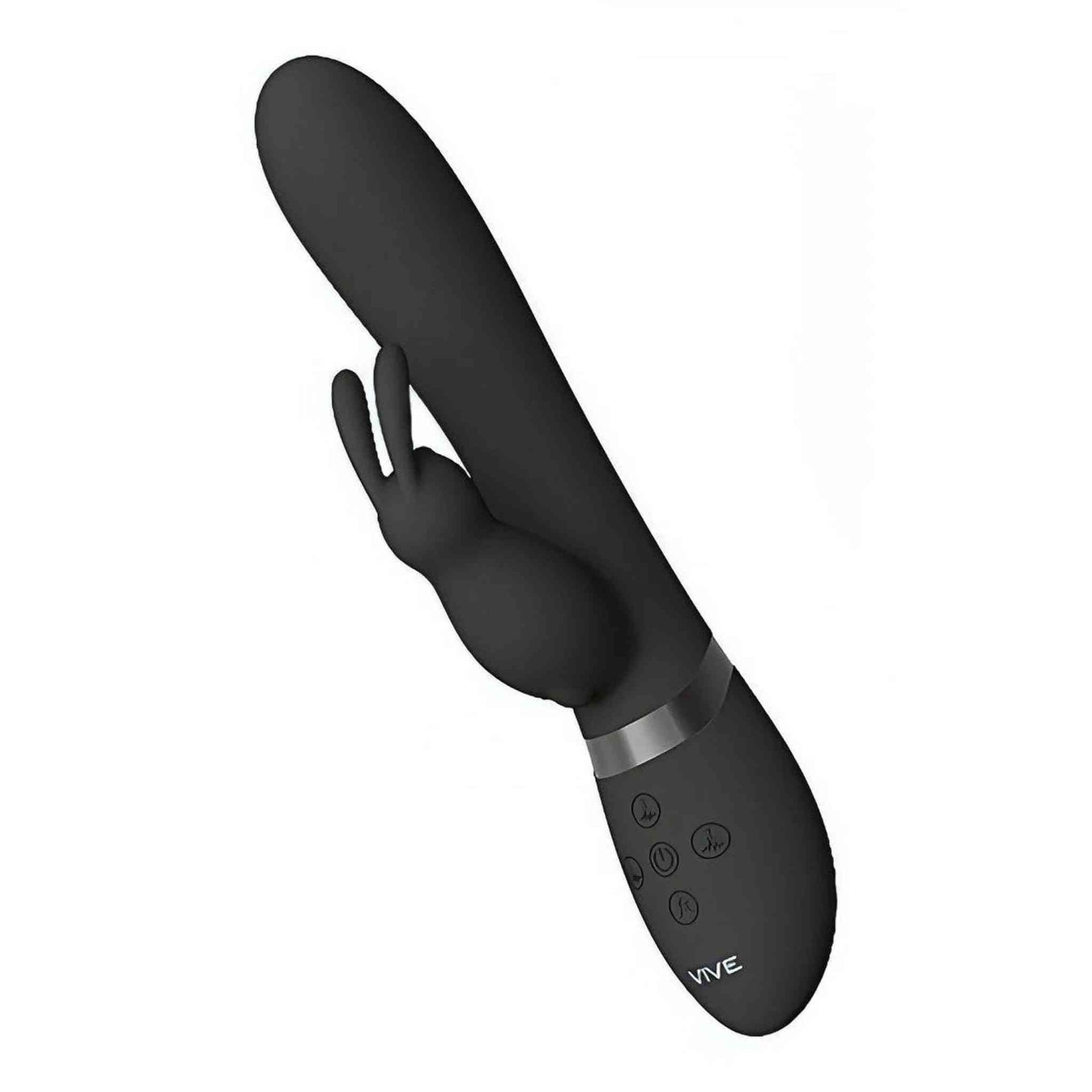 Taka Vibratore Rabbit con 3 motori e funzione di ingrossamento - Nero