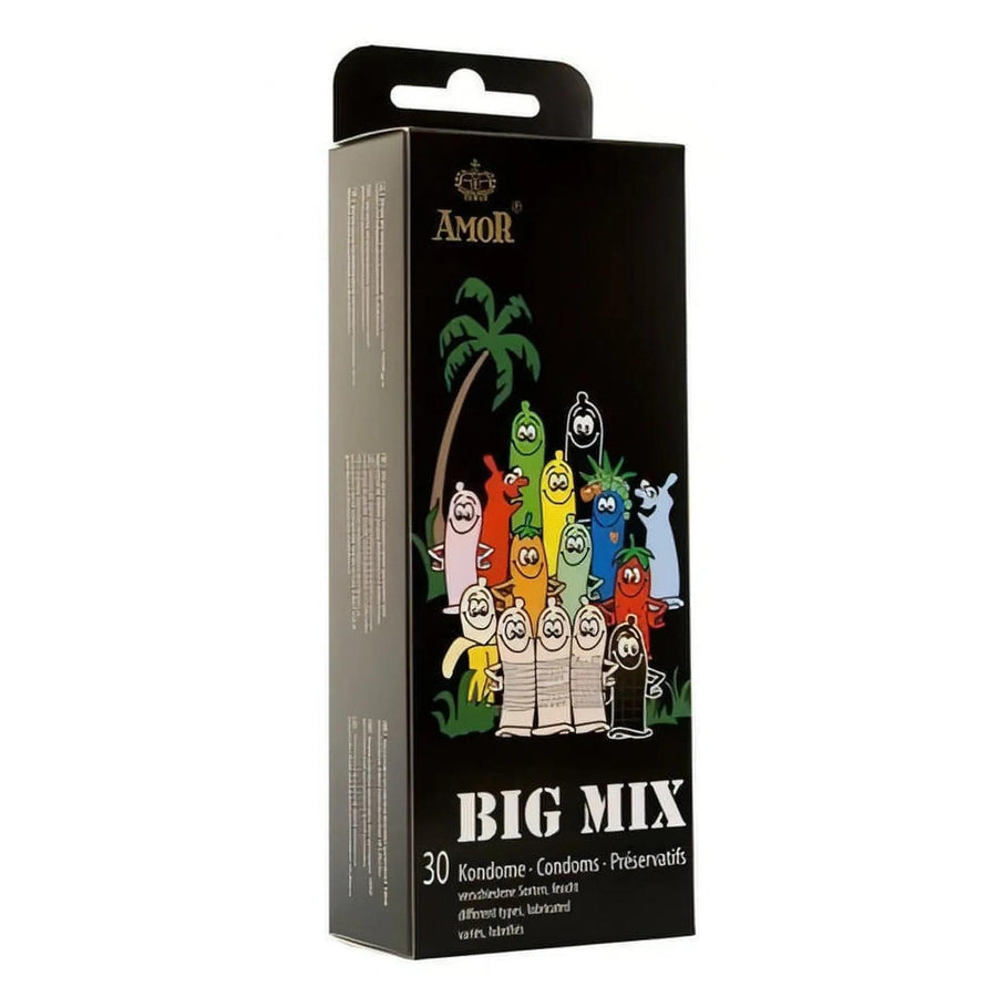 The Condom Big Mix – 30 aromatisierte und stimulierende Kondome