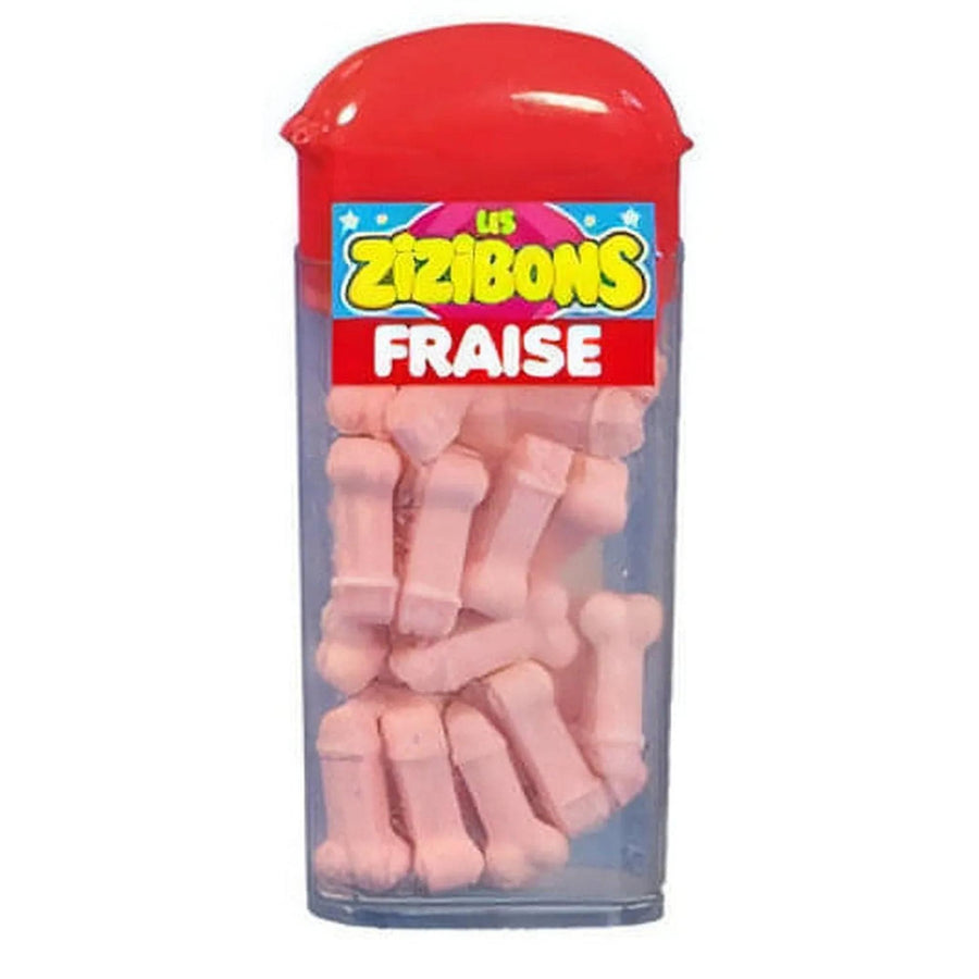 Caramelines en forma de tac Tac Tac Falic - Sabor de fresa