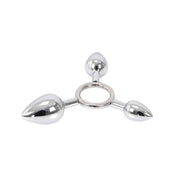 Triple O Anal plug device - Ø 2.7 cm, 3.4 cm, 4.1 cm