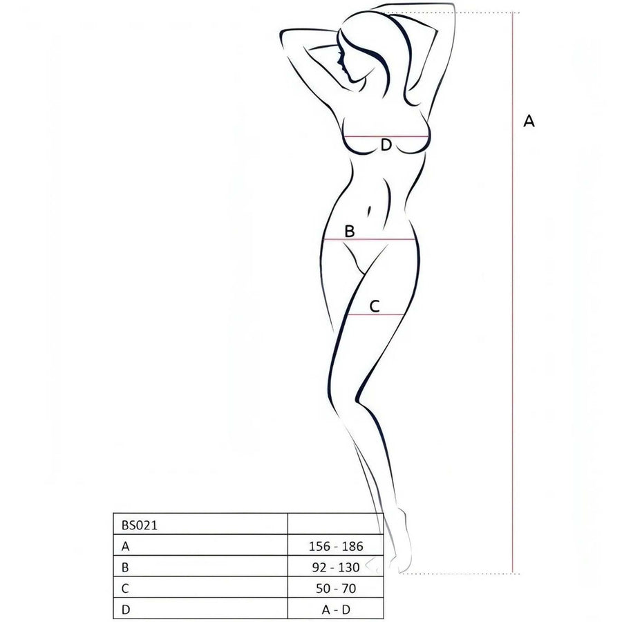 Jet sexy blanco con abertura inguinal. Transparencias del lado superior, patas de malla grande - tamaño único