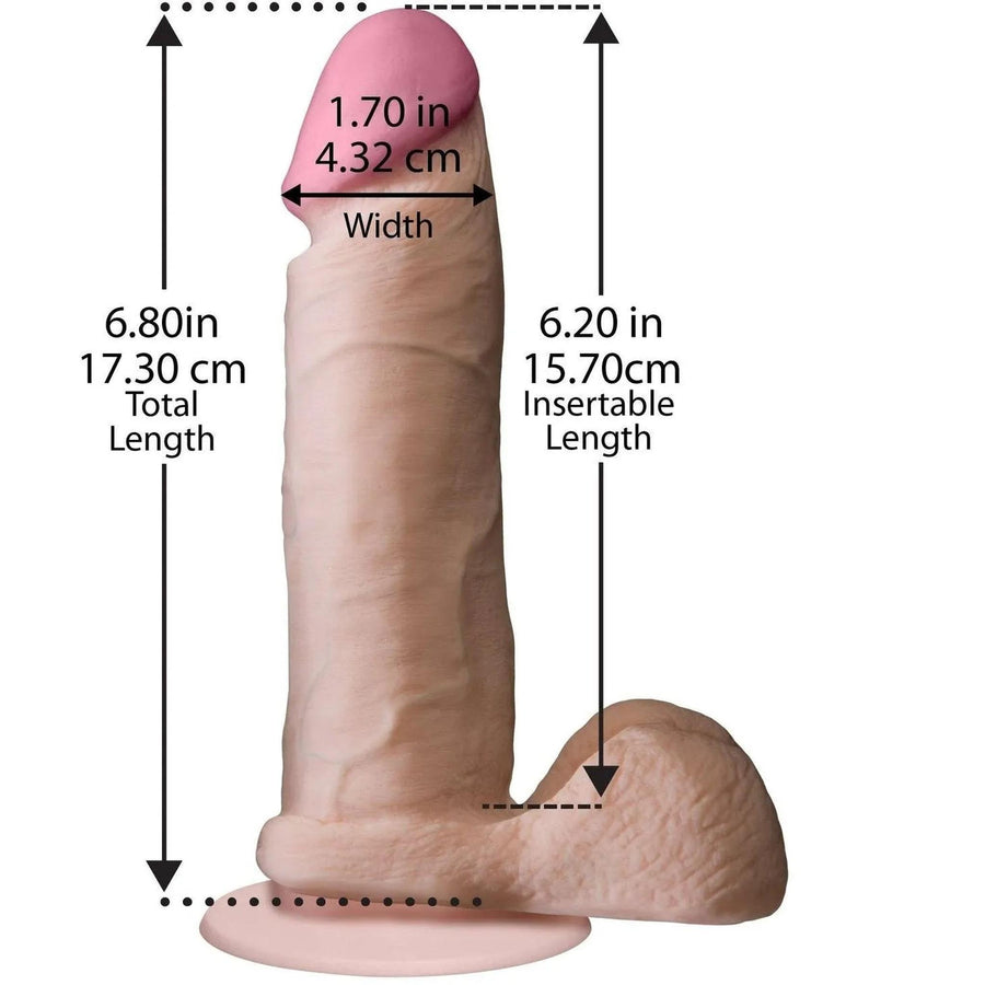 UR3 The realistic Cock 6'' - Flesh Pink