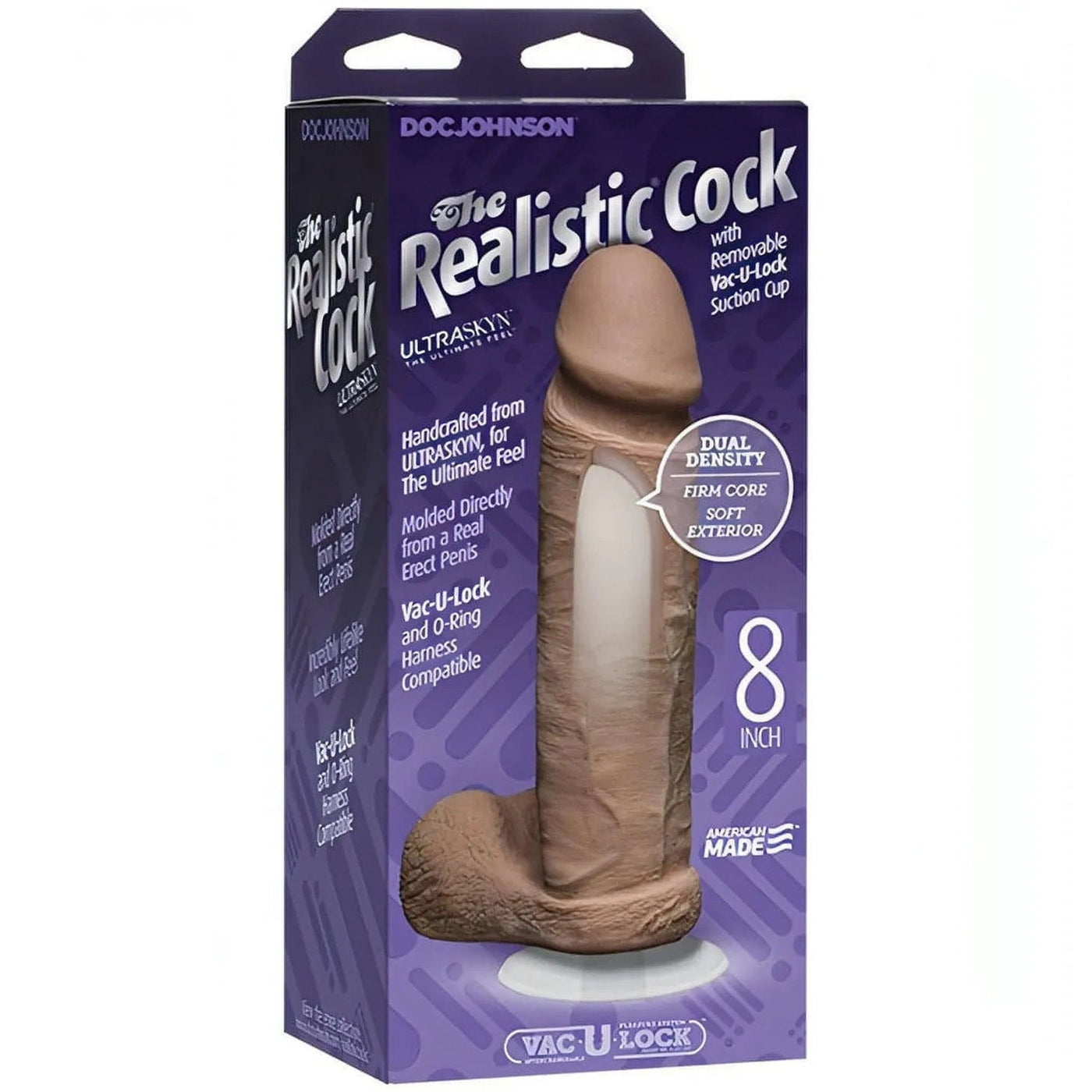 UR3 The realistic Cock 8″ - Mulatto