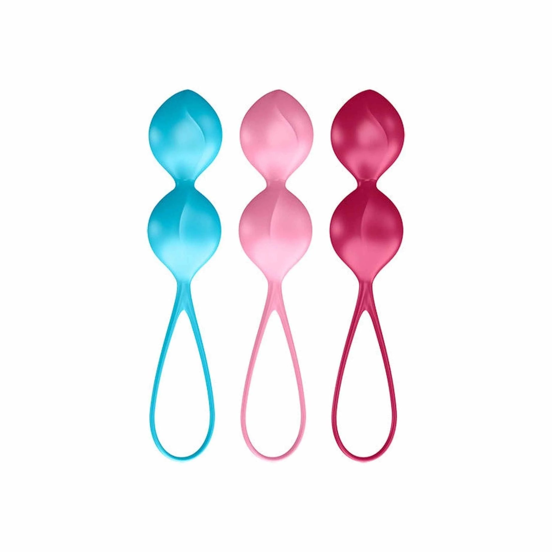 V Balls Kegel Set of 3 - Turquoise/Red/Pink