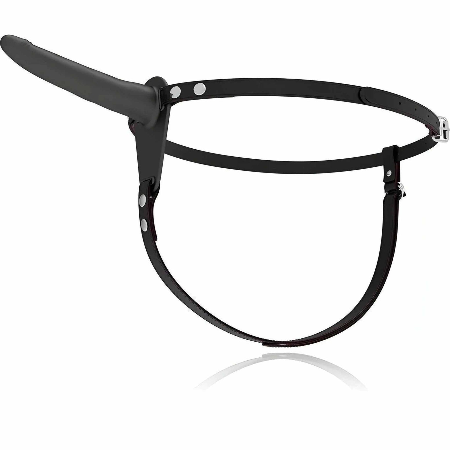 Vibrating Penetrix Silicone Strap-On 15 cm - Nero, ricaricabile, 10 modalità di vibrazione