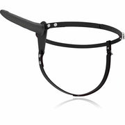 Vibrating Penetrix Silicone Strap-On 15 cm - Nero, ricaricabile, 10 modalità di vibrazione
