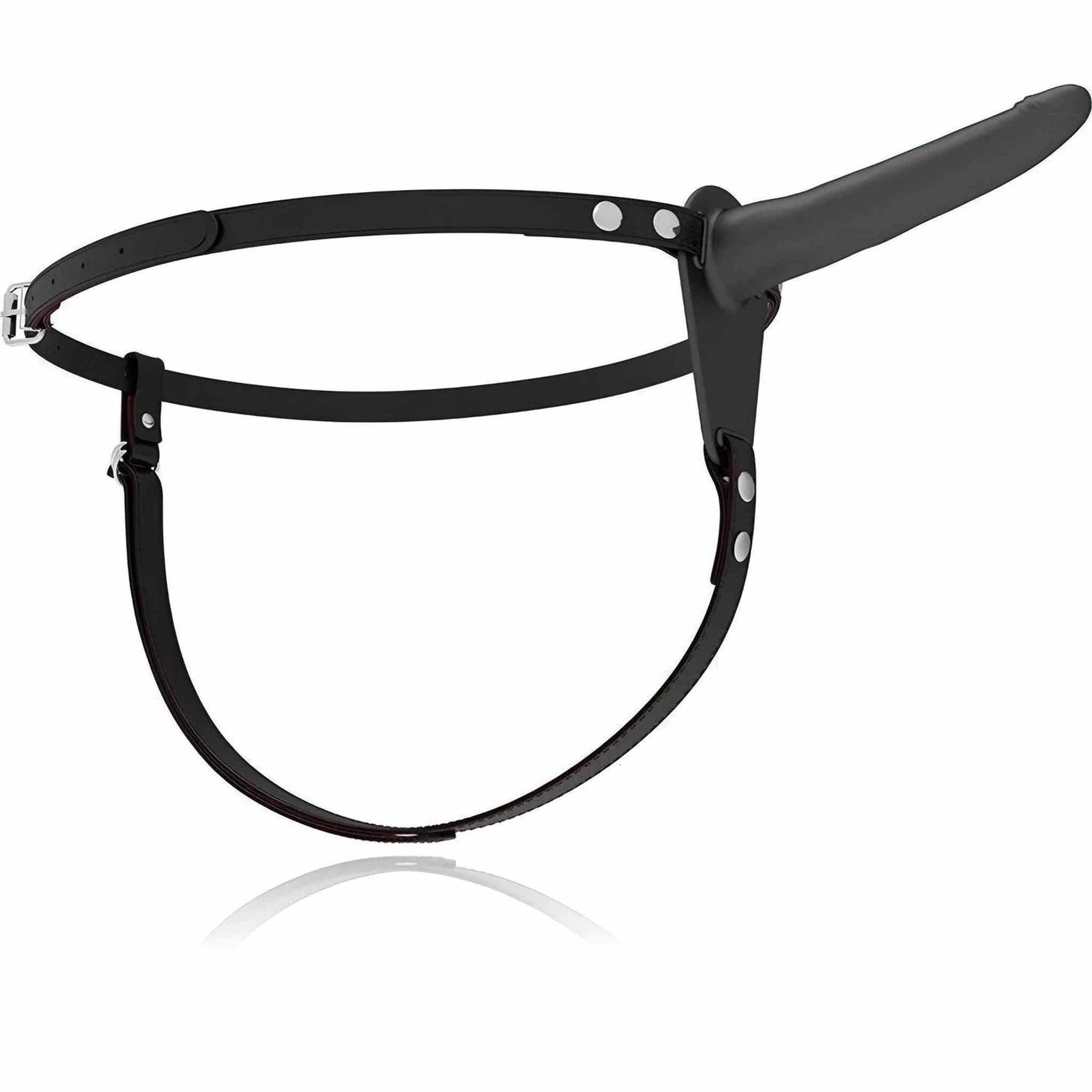 Vibrating Penetrix Silicone Strap-On 15 cm - Nero, ricaricabile, 10 modalità di vibrazione