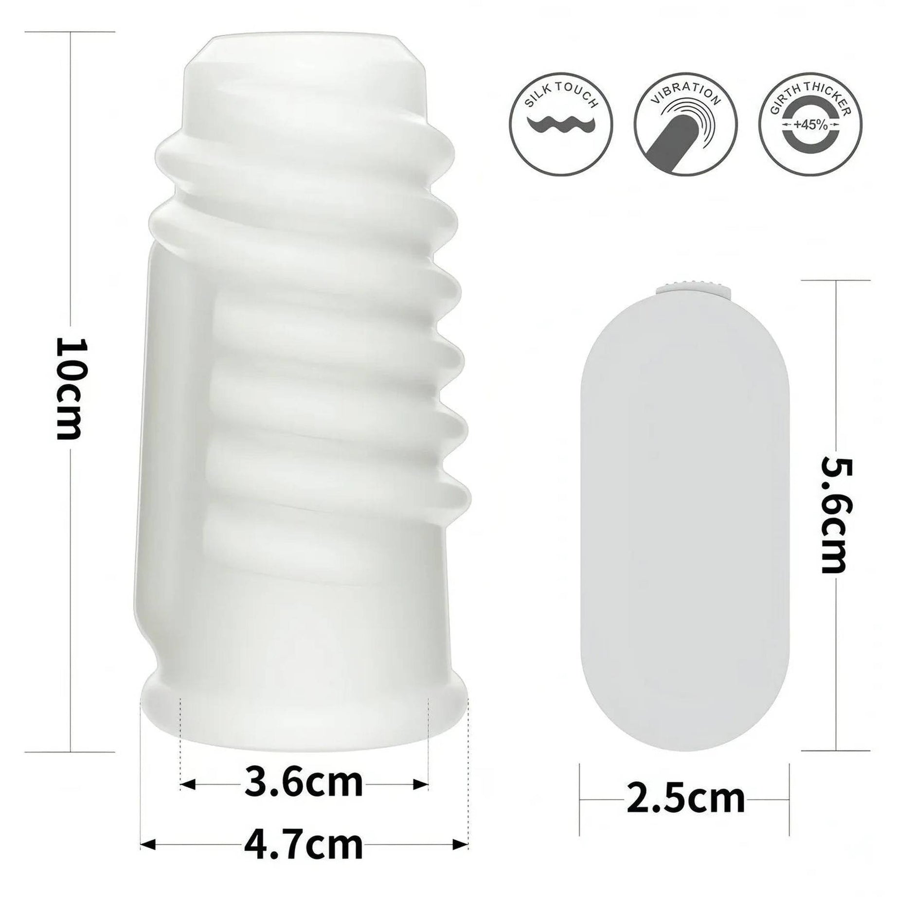 Vibrating Spiral Knights Guaina Fallica Stimolante con Vibrazione - Bianco