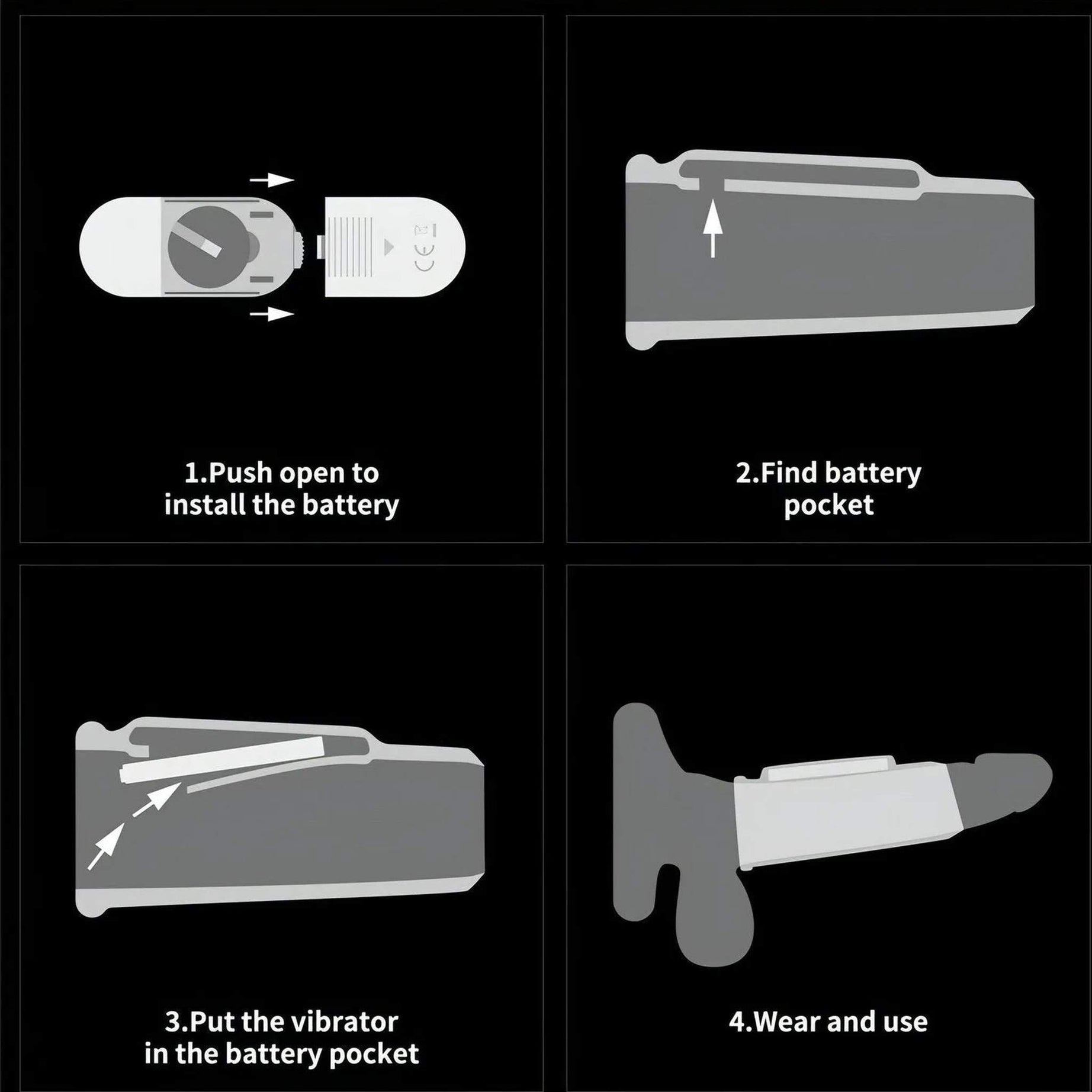 Vibrating Spiral Knights Guaina Fallica Stimolante con Vibrazione - Bianco