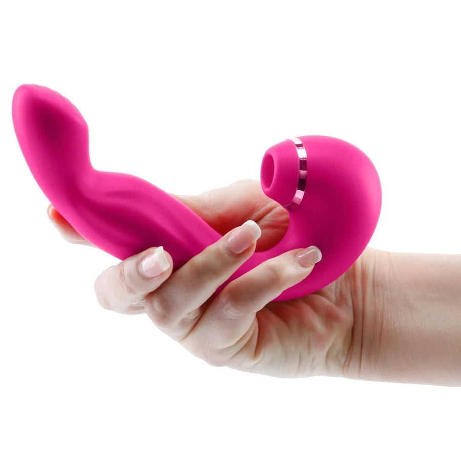 Multifunction Vibrator Vibrate and Suck - Pink