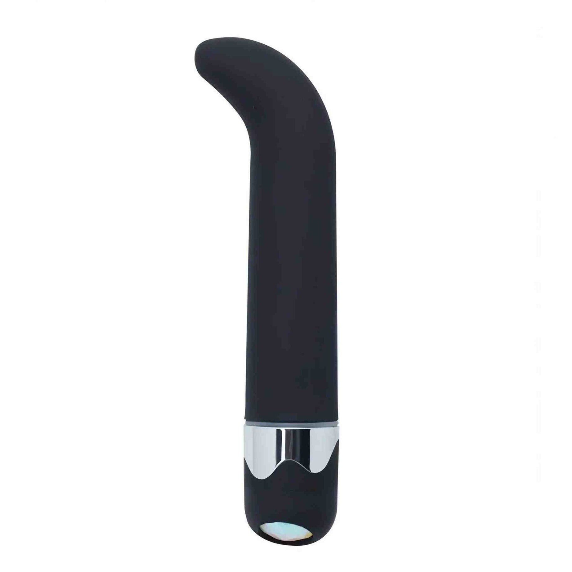 Vibratore Punto G in silicone 15 cm - Multispeed, Nero