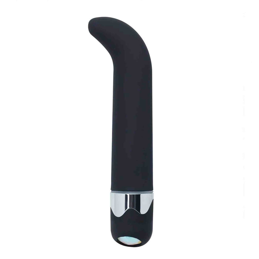 Silicone G-Spot Vibrator 15 cm - Multispeed, Black