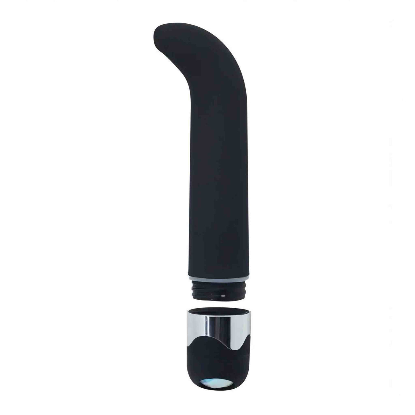 Vibratore Punto G in silicone 15 cm - Multispeed, Nero