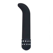Vibratore Punto-G in silicone 15 cm con diamanti - Multispeed, Nero
