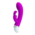 Rabbit Christ Vibrator mit Kitzelfunktion – Lila/Weiß