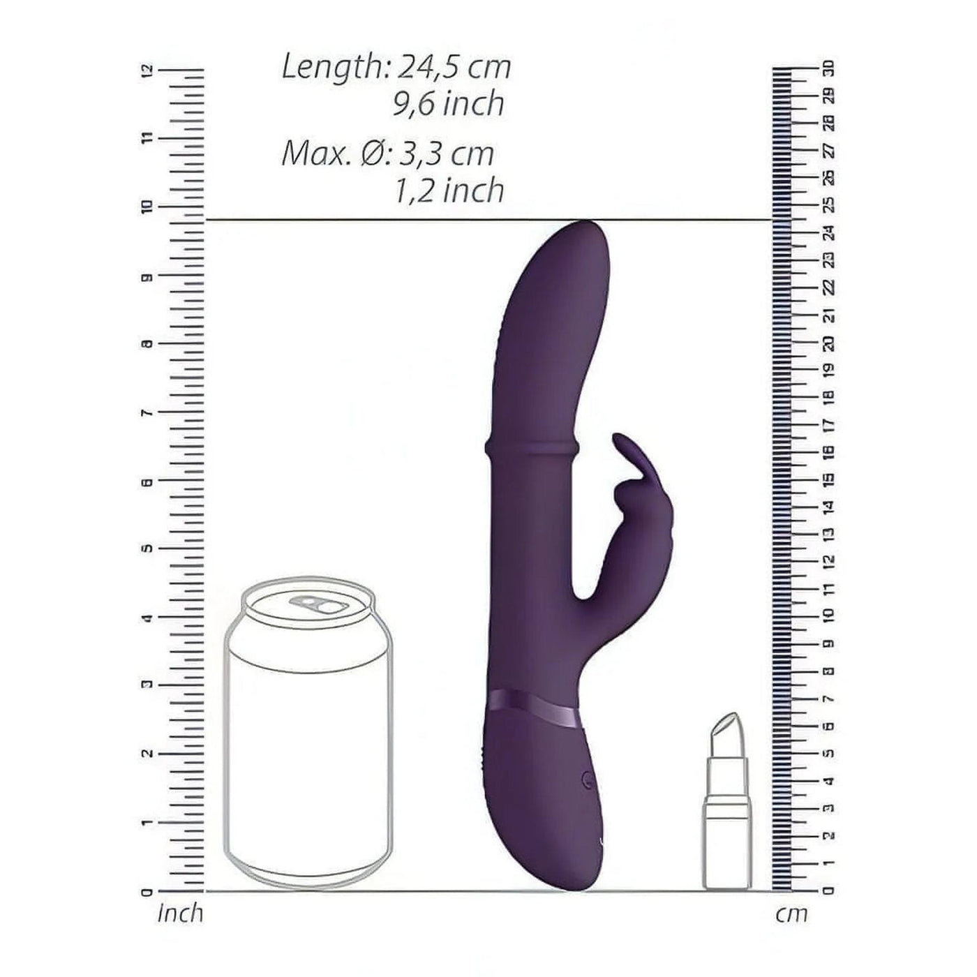 Vibratore Rabbit con anello Sali e Scendi