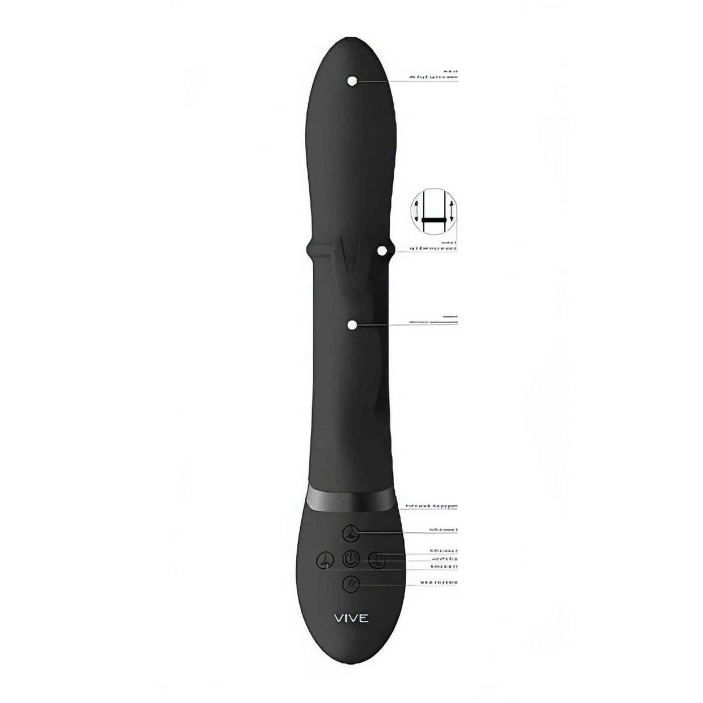 Vibratore Rabbit con anello Sali e Scendi