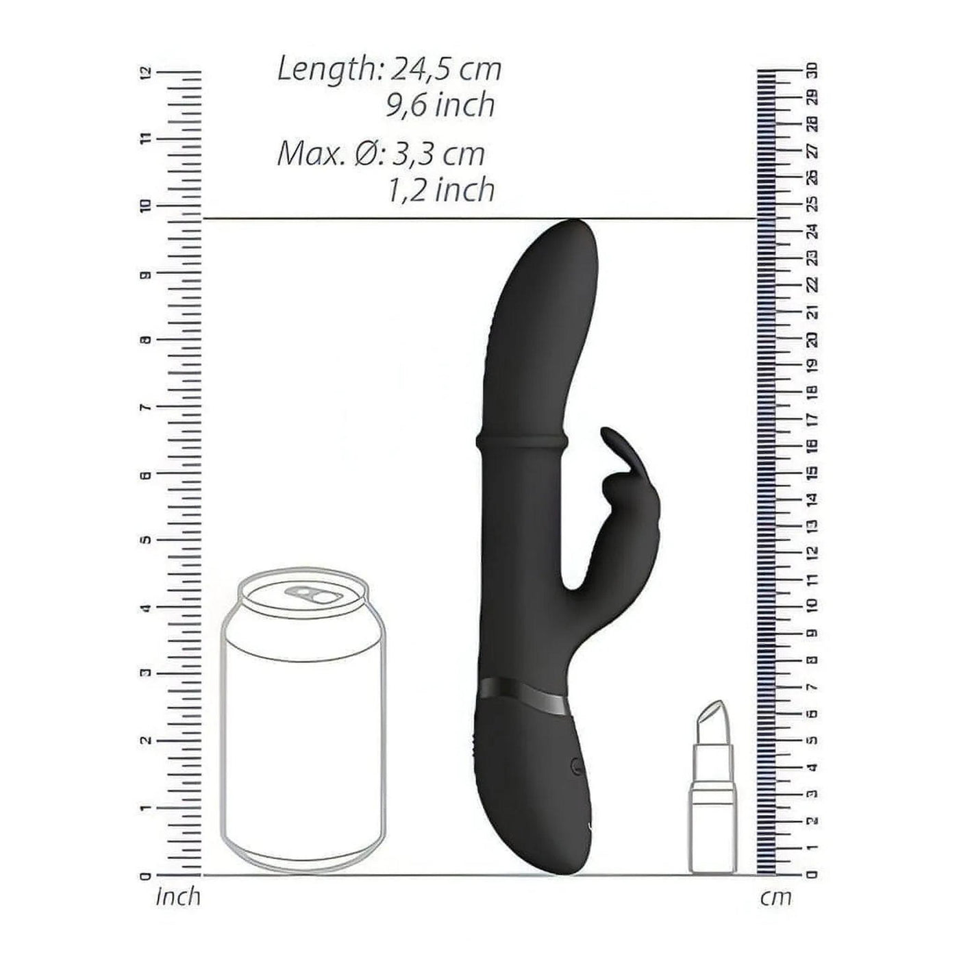 Vibratore Rabbit con anello Sali e Scendi