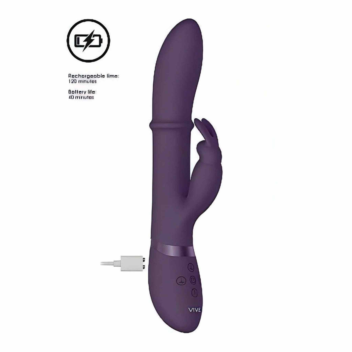 Vibratore Rabbit con anello Sali e Scendi