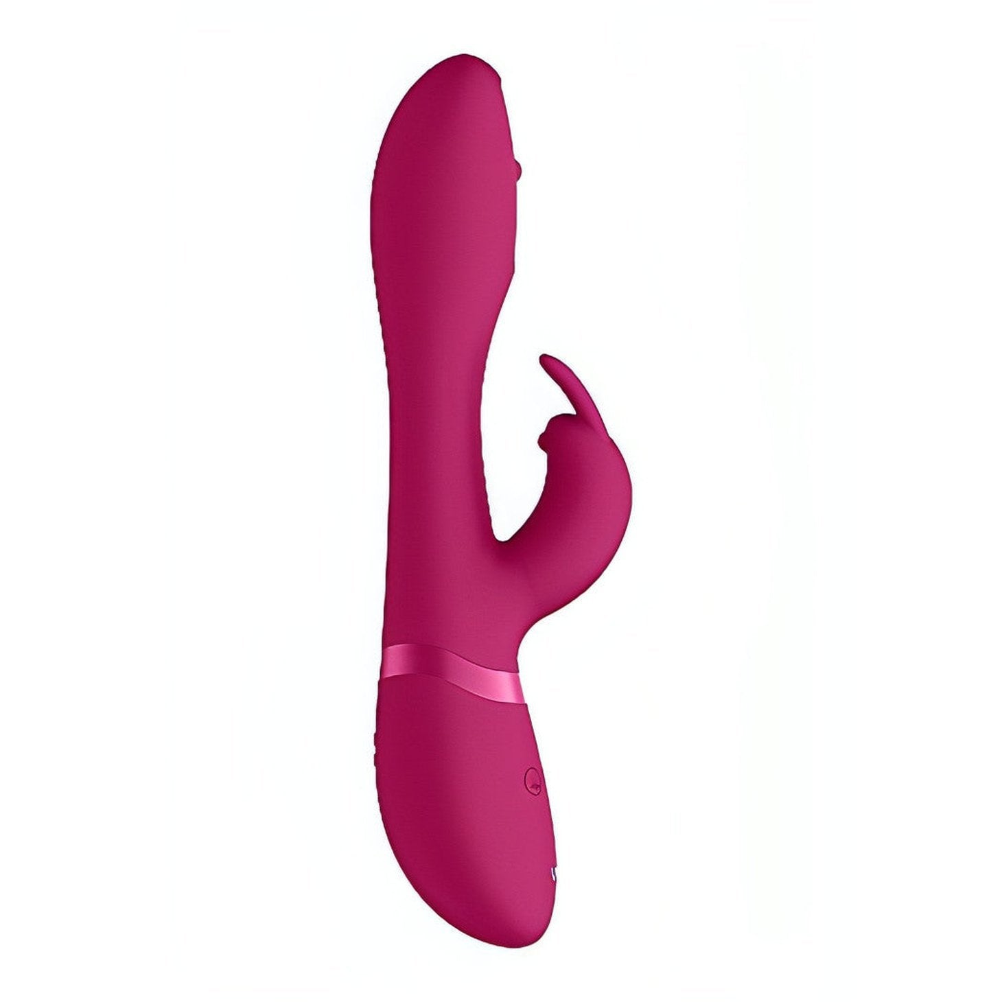 Vibratore Rabbit con pin in movimento multidirezionale a 360° in senso orario e anti-orario - Fucsia Vive