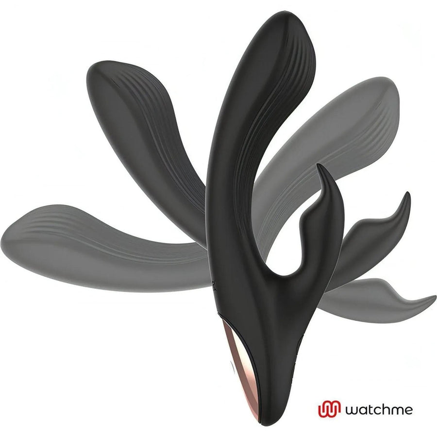 Silicone Rabbit vibrator with WatchMe technology remote control watch - 7 vibration modes