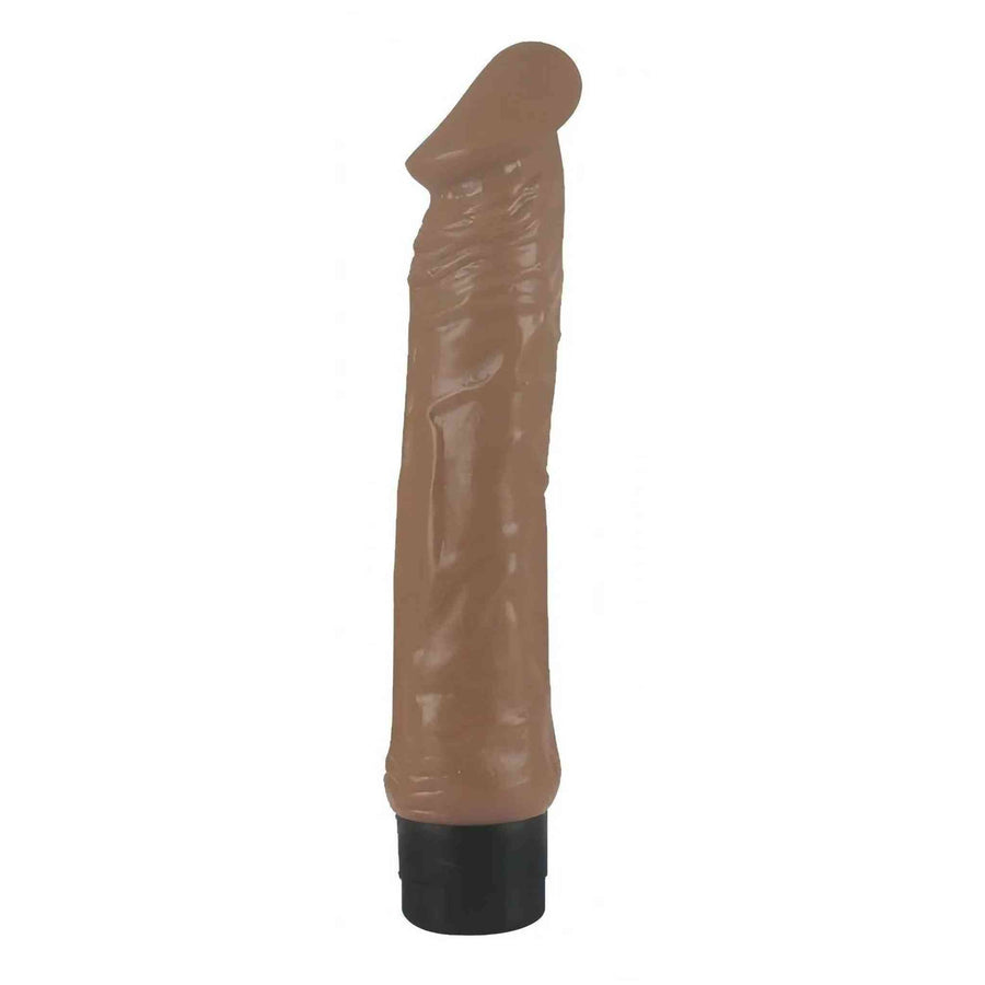Big Glans Realistic Vibrator - Mulatto