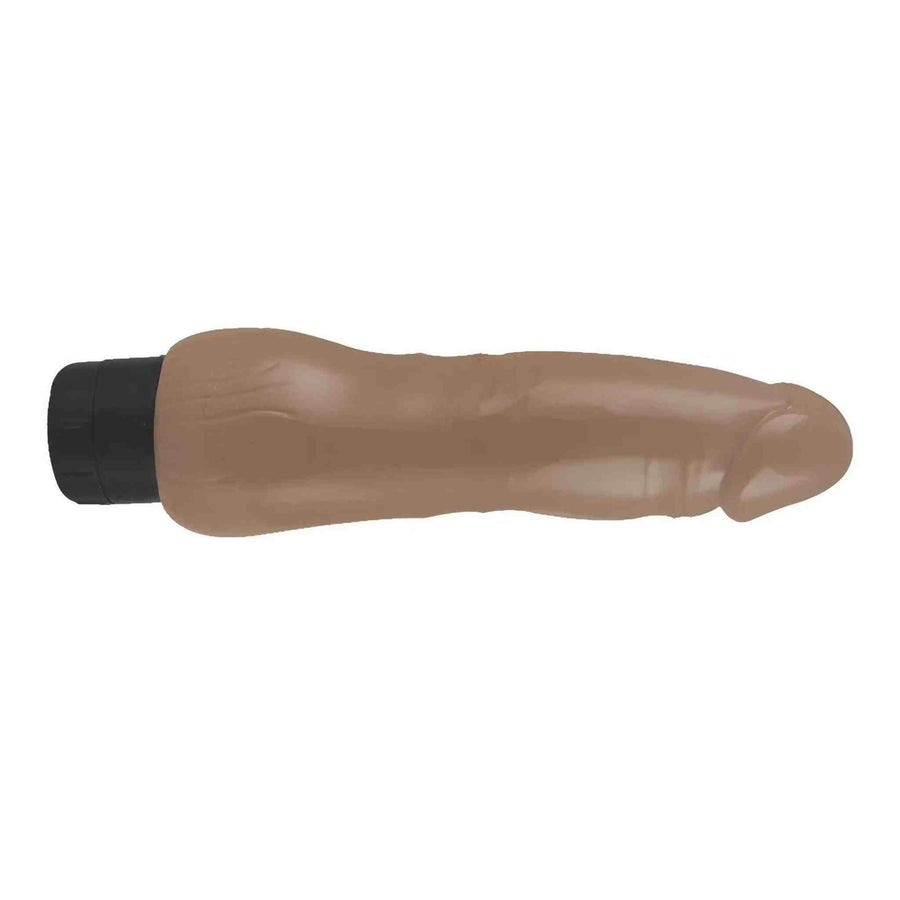 Realistic Slimline Vibrator 21 Cm - Mulatto