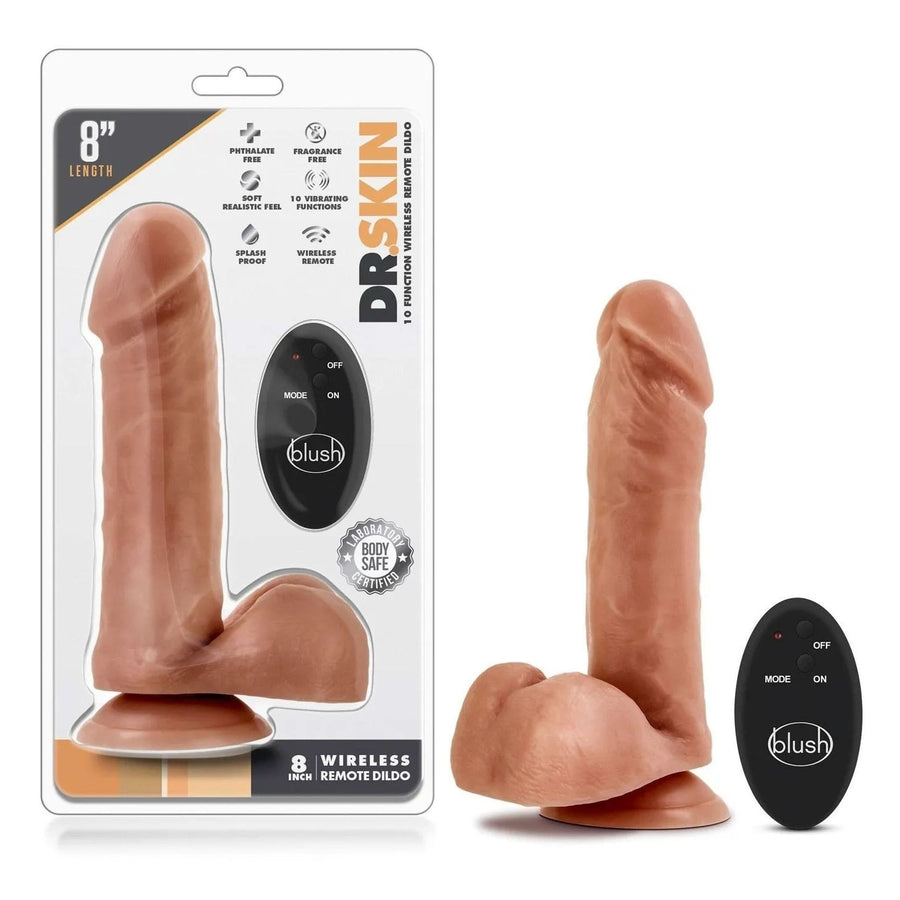 Vibrador inalámbrico realista: rosa de la carne