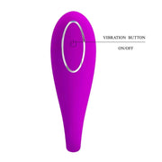 Vibratore coppia August viola pulsante accensione centrale etichettato