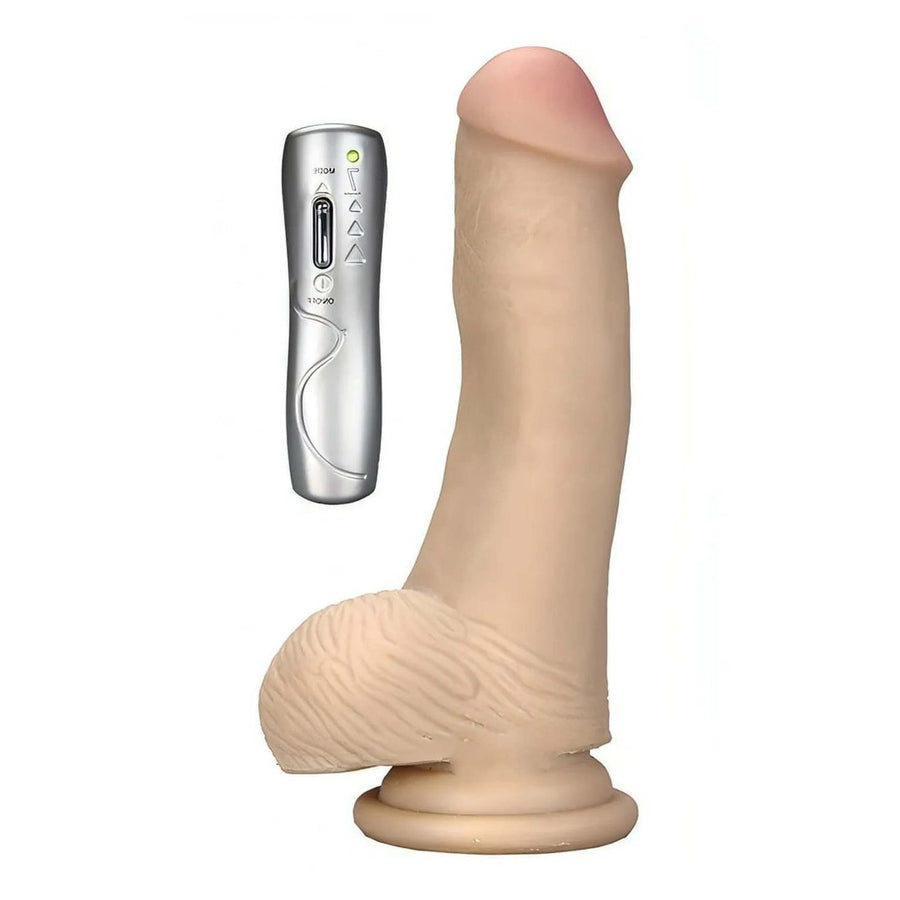Realistic vibrator with 16.5 cm suction cup - 7 different vibration modes