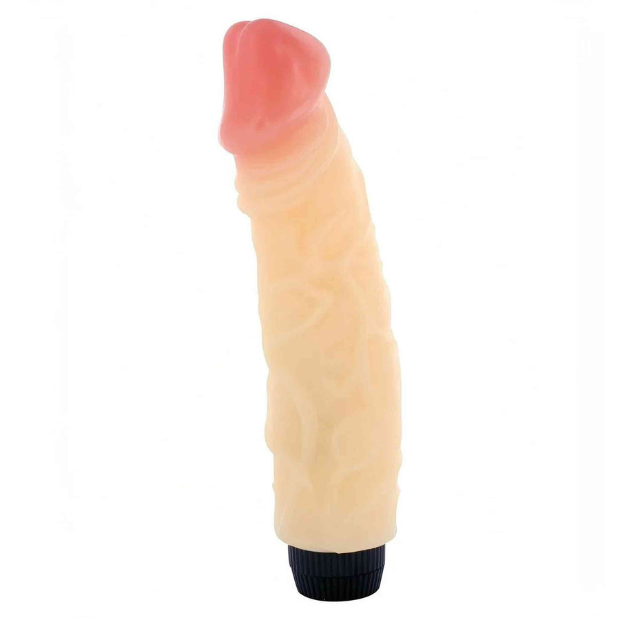 Realistic rubber vibrator - Flesh Pink