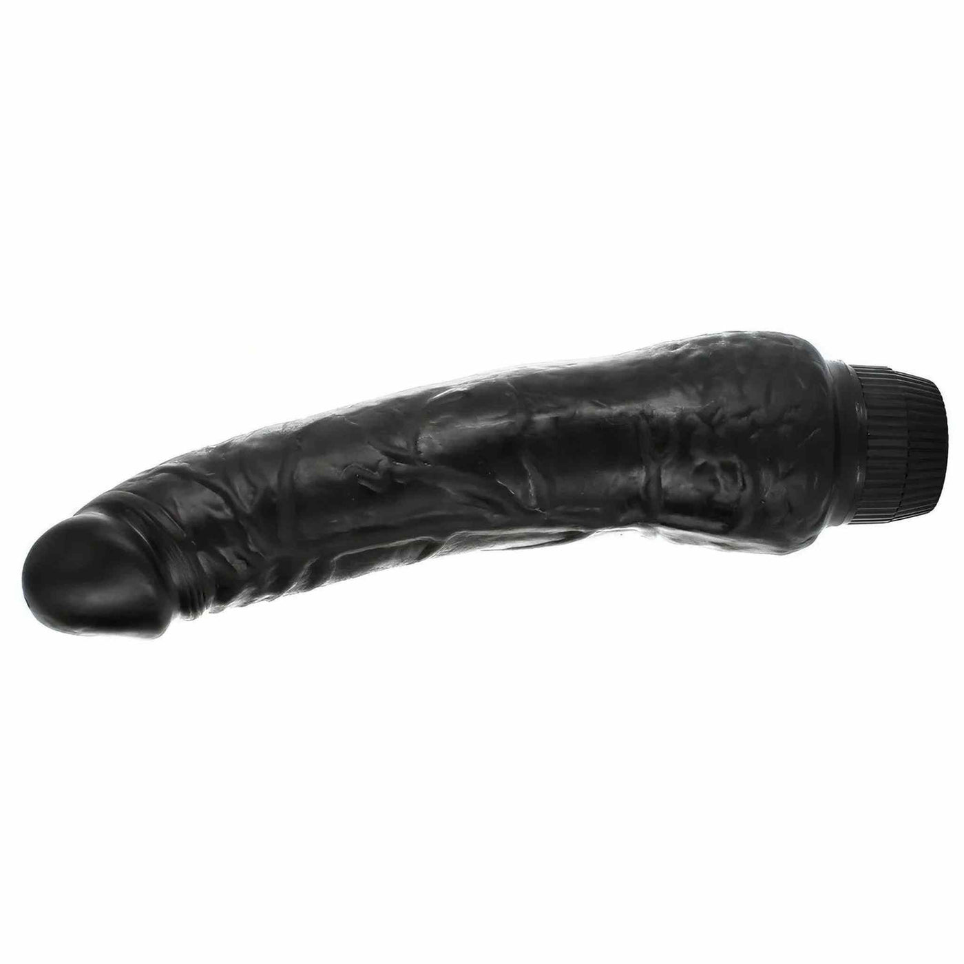 Vibratore realistico nero con venature Slimline