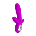 Biegsamer Vibrator mit drei Funktionen – 7 Vibrationsmodi, 5 verschiedene Geschwindigkeiten, wiederaufladbar, medizinisches Silikon
